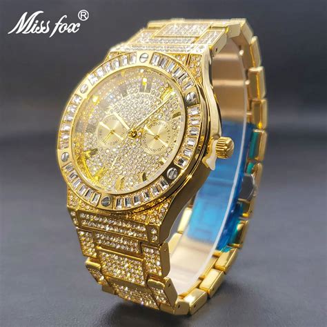 diamonds watches replica|moissanite diamond watch hip hop.